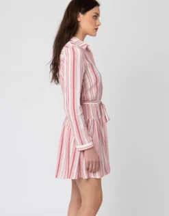 Pia Rossini Calla Dress - White/Red Online