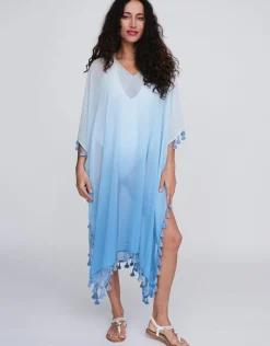 Pia Rossini Cannes Kaftan - Blue Clearance