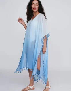 Pia Rossini Cannes Kaftan - Blue Clearance