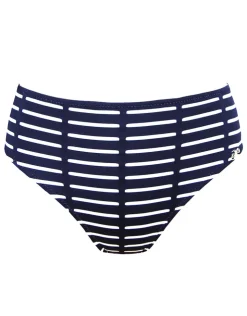Nuria Ferrer Capri Maxi Control Bikini Pant - Navy Stripe Clearance