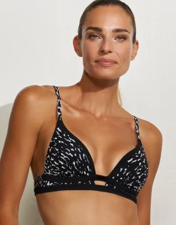 Maryan Mehlhorn Capture Banded Bikini Top - Black Outlet