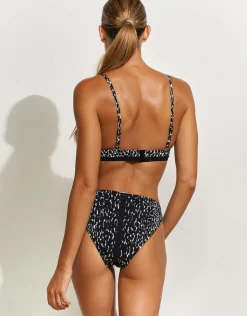 Maryan Mehlhorn Capture Banded Bikini Top - Black Outlet