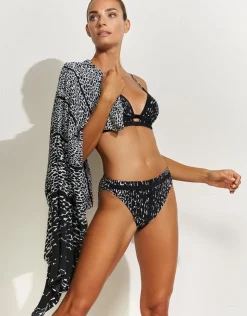 Maryan Mehlhorn Capture Banded Bikini Top - Black Outlet