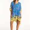 Sea Level Carnivale Kaftan - Cobalt Outlet
