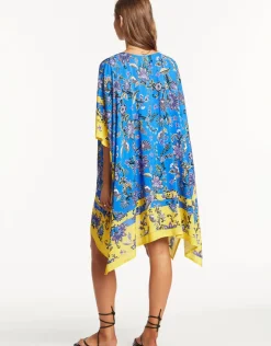 Sea Level Carnivale Kaftan - Cobalt Outlet