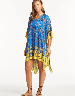 Sea Level Carnivale Kaftan - Cobalt Outlet
