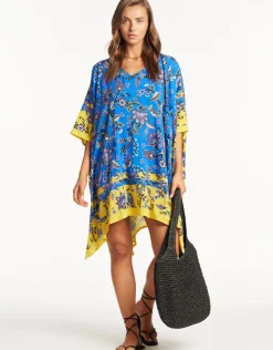 Sea Level Carnivale Kaftan - Cobalt Outlet