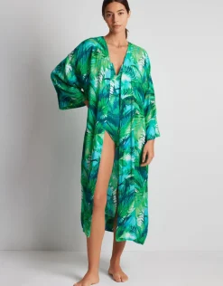 Lauren Ralph Lauren Cartago Palms Poolside Kimono Cover Up - Multi Fashion