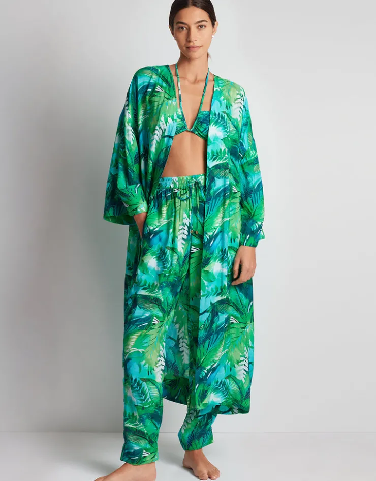 Lauren Ralph Lauren Cartago Palms Poolside Kimono Cover Up - Multi Fashion