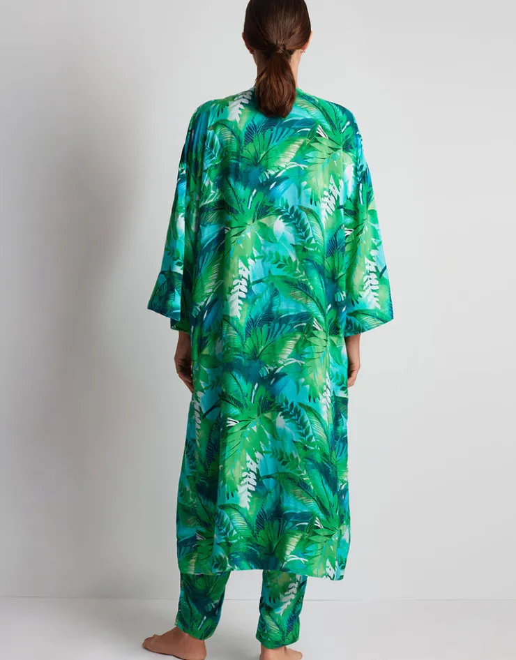 Lauren Ralph Lauren Cartago Palms Poolside Kimono Cover Up - Multi Fashion