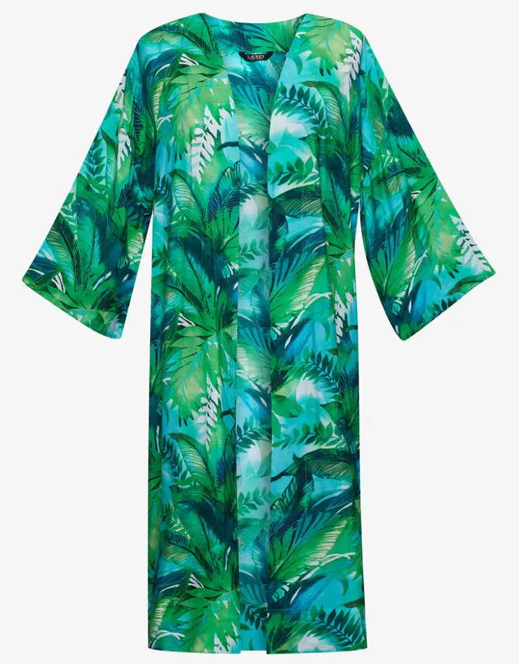 Lauren Ralph Lauren Cartago Palms Poolside Kimono Cover Up - Multi Fashion