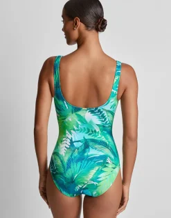 Lauren Ralph Lauren Cartago Palms Ring OTS Underwired Swimsuit - Multi Fashion