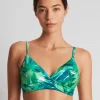 Lauren Ralph Lauren Cartago Palms Single Strap Twist Underwired Bikini Top - Multi Sale