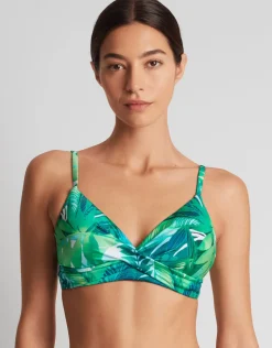 Lauren Ralph Lauren Cartago Palms Single Strap Twist Underwired Bikini Top - Multi Sale