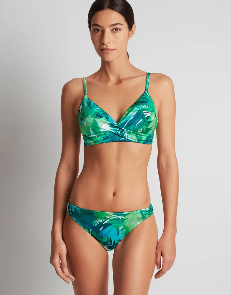 Lauren Ralph Lauren Cartago Palms Single Strap Twist Underwired Bikini Top - Multi Sale