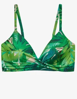 Lauren Ralph Lauren Cartago Palms Single Strap Twist Underwired Bikini Top - Multi Sale