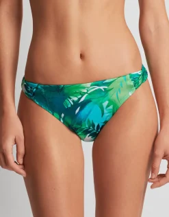 Lauren Ralph Lauren Cartago Palms Twist Side Tab Hipster Bikini Pant - Multi Outlet