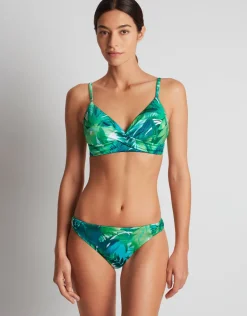 Lauren Ralph Lauren Cartago Palms Twist Side Tab Hipster Bikini Pant - Multi Outlet