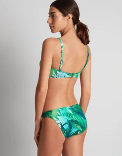 Lauren Ralph Lauren Cartago Palms Twist Side Tab Hipster Bikini Pant - Multi Outlet