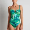 Lauren Ralph Lauren Cartago Palms Underwired OTS Swimsuit - Multi Fashion