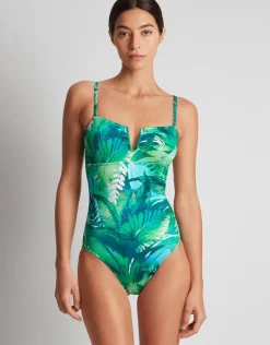 Lauren Ralph Lauren Cartago Palms Underwired OTS Swimsuit - Multi Fashion