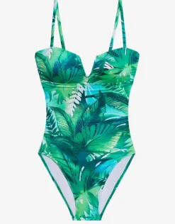 Lauren Ralph Lauren Cartago Palms Underwired OTS Swimsuit - Multi Fashion