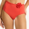 Sea Level Casa Del Mar Belted High Waist Bikini Pant - Flame Outlet
