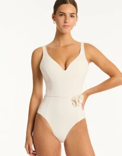 Sea Level Casa Del Mar Plunge Swimsuit - Coconut Fashion