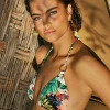 Maryan Mehlhorn Cascades Ring Triangle Bikini Top - Colour Vibration Hot