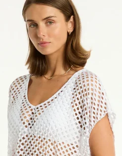 Sea Level Castaway Kaftan - White Discount