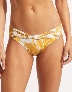 Seafolly Castaway Twist Band Hipster Bikini Pant - Tuscan Sunset Discount