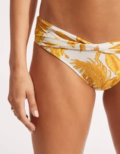 Seafolly Castaway Twist Band Hipster Bikini Pant - Tuscan Sunset Discount