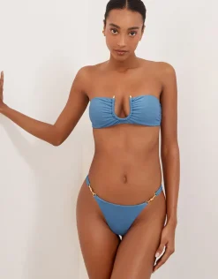 ViX Paula Hermanny Cave Cora Cheeky Bikini Pant - Blue Hot