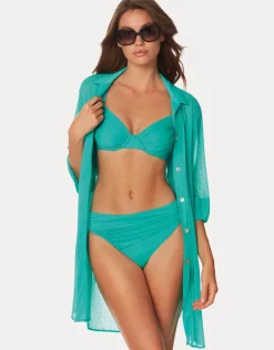 Roidal Ceylan Gathered Bikini Pant - Aqua Fashion