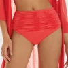 Roidal Ceylan Gathered High Waist Bikini Pant - Lava Fashion