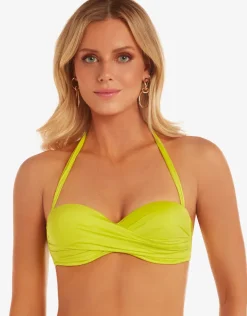 Roidal Ceylan Twist Bandeau Bikini Top - Lima New