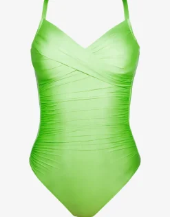 Roidal Ceylan Underwire Crossover Swimsuit - Lime Online