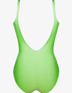 Roidal Ceylan Underwire Crossover Swimsuit - Lime Online