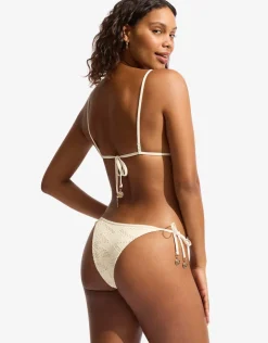 Seafolly Chiara Rio Tie Side Bikini Pant - Ecru Fashion