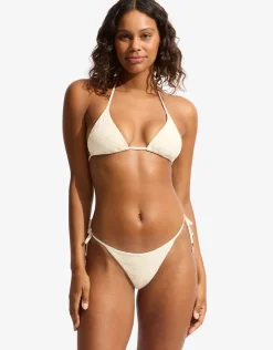 Seafolly Chiara Rio Tie Side Bikini Pant - Ecru Fashion