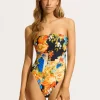 Seafolly Ciao Bella DD Bandeau Swimsuit - True Navy Discount