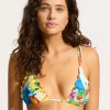 Seafolly Ciao Bella Slide Tri Bikini Top - White New