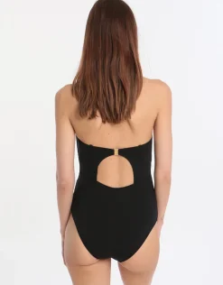 Jets Classique Bandeau One Piece - Black White Clearance