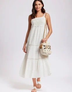Iconique Clotilde Strappy Maxi Dress - White Sale