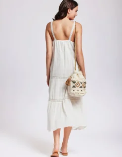 Iconique Clotilde Strappy Maxi Dress - White Sale