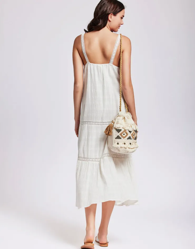 Iconique Clotilde Strappy Maxi Dress - White Sale