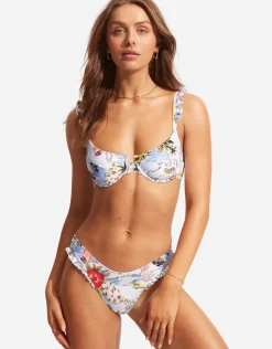 Seafolly Coast to Coast High Cut Rio Bikini Pant - Powder Blue Best