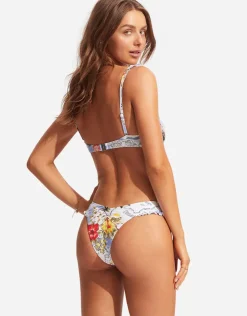 Seafolly Coast to Coast High Cut Rio Bikini Pant - Powder Blue Best