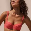 Watercult Coastal Daydream Balconette Bikini Top - Coral Sunset Best