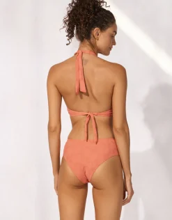 Watercult Coastal Daydream High Rise Bikini Pant - Coral Sunset Best